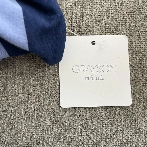 Kids Striped Tee with Teddy Bear Design - Picture 4 of 4